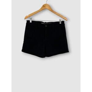 American Eagle Outfitters Super Stretch Midi Black Chino Shorts Size 10